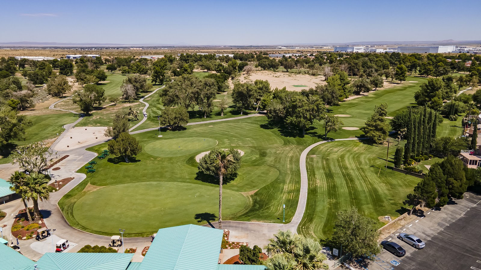 Antelope Valley Country Club Championship Course, Greens and Golf Carts