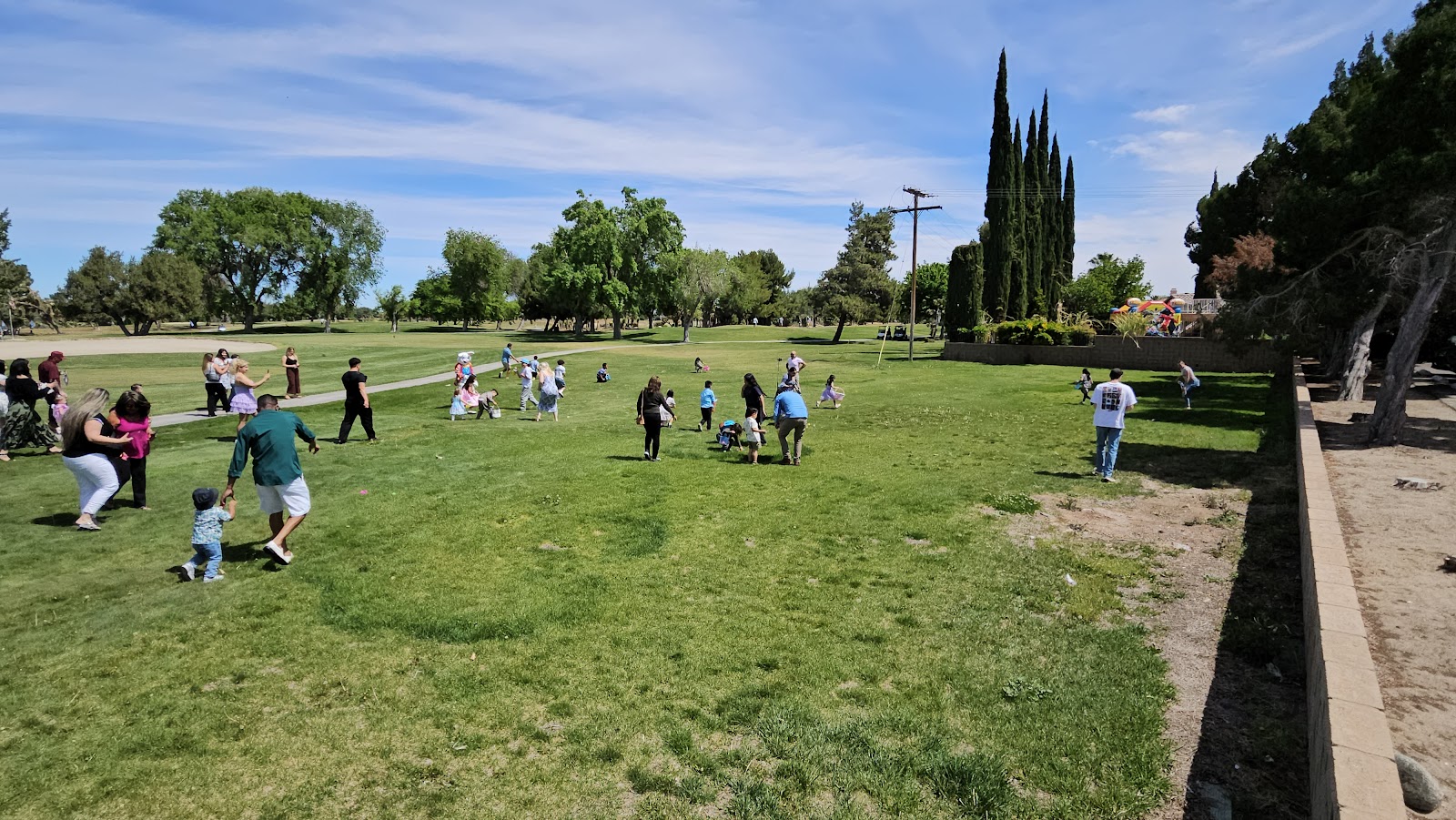 Junior Golf and Family Outdoor Activities on Fairway Lawn